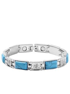Blue Howlite Chinese Blessing Bracelet